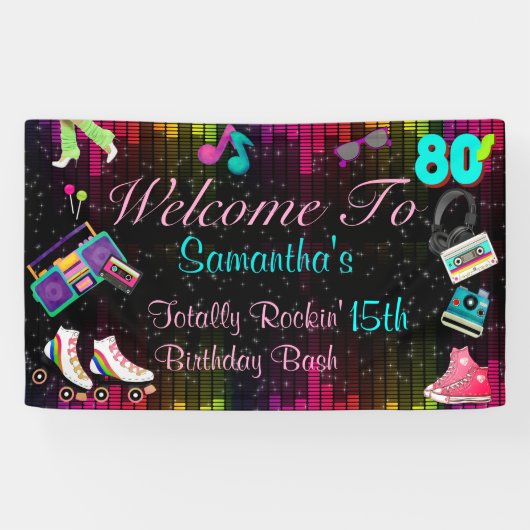 80's Retro,  Back to the 80's 横断幕 (横)