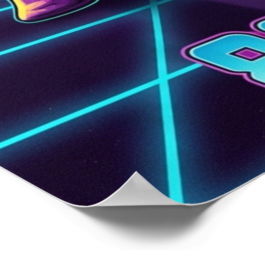 80's Retro music  ポスター (角)