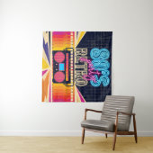 80s, retro music party. Old style poster. Disco fl タペストリー (インサイチュ(横))