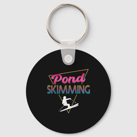 80s Retro Pond Skimming Apparel Ski Pond Skimmer  キーホルダー (正面)
