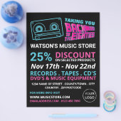 80's Retro Tape, Music Store Advertising チラシ (シングル)