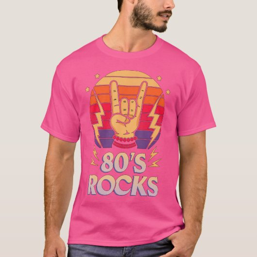 80'S Rocks 1980 Rock And Roll Party Tシャツ (正面)