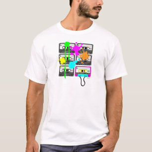 80s Spaltの組合せテープ人の軽いワイシャツ Tシャツ