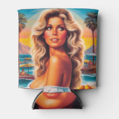 80s Summer Woman 缶クーラー (正面)