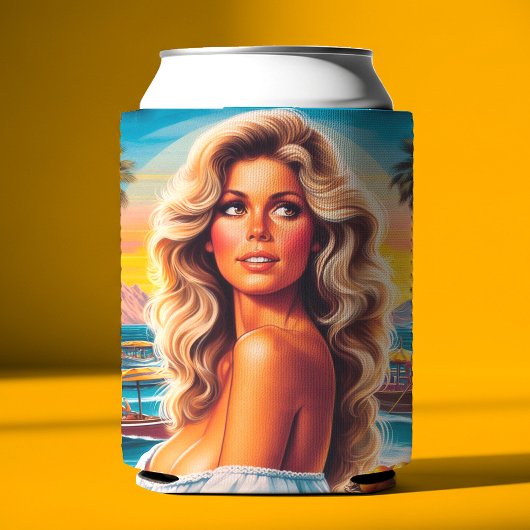 80s Summer Woman 缶クーラー