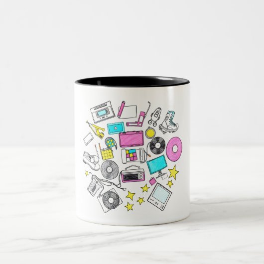 80s Throwback Mug ツートーンマグカップ (中央)