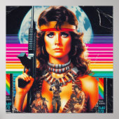 80s Vhsアクションウーマン ポスター (正面)