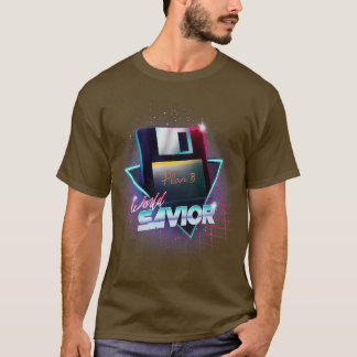 80s World SavorレトロWaveフロッピーディスクコンピュータG Tシャツ