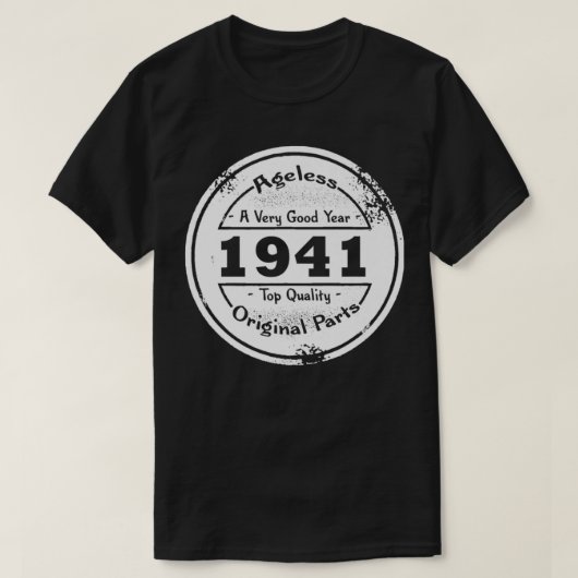 80thおもしろい誕生日Gagギフト1941アグレスオリジナル Tシャツ (デザイン正面)