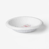 80thバースデーパーティーカスタムボウワイルドフラワー ペーパーボウル (傾斜あり)