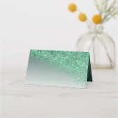 80thバースデーパーティーグリーングリッター座席表 プレイスカード (裏面)