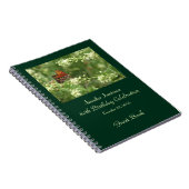 80thバースデーパーティーゲストブックオレンジバタフライ ノートブック (右側)