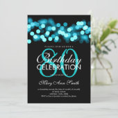 80thバースデーパーティーターコイズハリウッドグラム 招待状 (スタンド正面)