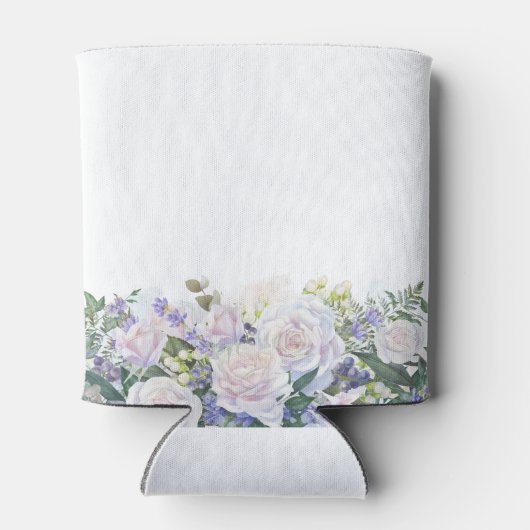 80thバースデーパーティーブルーホワイトフローラカスタム 缶クーラー (裏面)