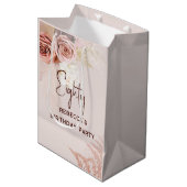 80thバースデーパーティーボホフローラカスタム ミディアムペーパーバッグ (正面アングル)