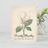 80thバースデーパーティーマグノリアカスタム招待状 招待状 (スタンド正面)