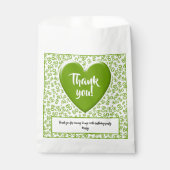 80th乱数パターングリーン/ホワイト フェイバーバッグ (正面)