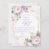 80th誕生日ガーデンパーティー招待状 招待状 (正面)