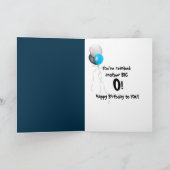 80th誕生日キャンドル カード (内部)