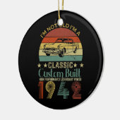 80th誕生日ギフト男性へパパレトロヴィンテージ セラミックオーナメント (左)