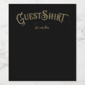 80th誕生日ゲストシャツゲストブックバースデーパーティー ワインラベル (シングルラベル)