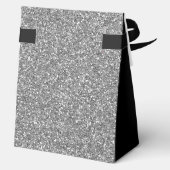 80th誕生日シルバーグリッターブラックサンキュー フェイバーボックス (裏面)