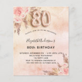 80th誕生日パンパスグラスバラ予算 チラシ (正面)