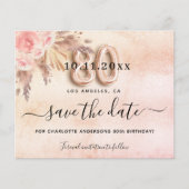 80th誕生日パンパバラ日付の予算を保存 チラシ (正面)