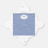 80th誕生日パーティーブルー/ホワイトナンバーパターン フェイバーボックス (折り畳みなし)