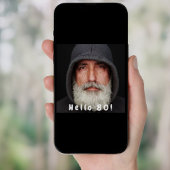 80th誕生日パーティー写真こんにちは80男の白 招待状