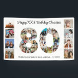 80th誕生日パーティー番号80フォトコラージュ 横断幕<br><div class="desc">80誕生日ナンバーフォトコラージュで80年の素晴らしい思い出と冒険をマーク。このカスタマイズ可能なテンプレートは、創造性と気持ちの完璧なブレンドであり、あなたの愛する人の特別な日のために本当に思い出に残る贈り物を作成することができる。私たちの綿密に設計された数80の写真コラ独身のージテンプレートで最高傑作で信じられないほどの年月の本質を捉える。誕生祝いでも節目の記念日でも、大切な思い出とデザインを楽々に組み合わせ芸術的たテンプレート。</div>