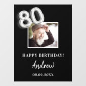 80th誕生日パーティー黒人写真名ガイ ウィンドウサイン (シート)