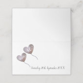 80th誕生日ピンクハートバルーン座席表 プレイスカード (外部開封)