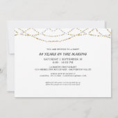 80th誕生日ライトレトロタイポグラフィ写真 招待状 (裏面)