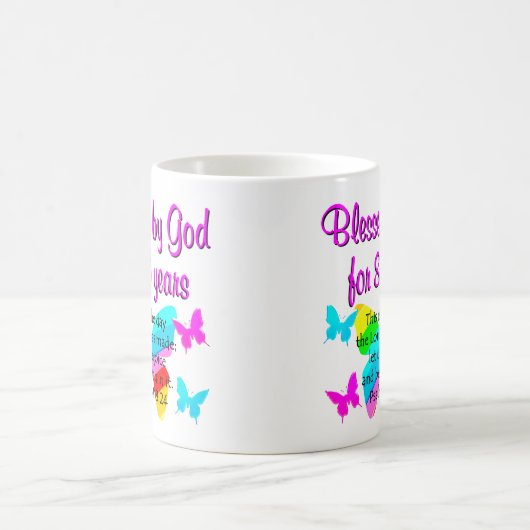 80TH誕生日祈りの言葉 モーフィングマグカップ (中央)