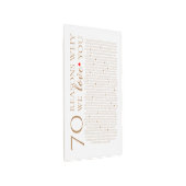 80th 60th 50th誕生日を愛する70の理由 メタルプリント (3/4)