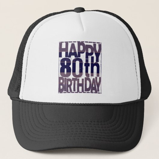 80th birthday_グランジeffects キャップ (正面)