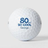 80th Birthday Classic 80 and So Cool Blue ゴルフボール (正面)