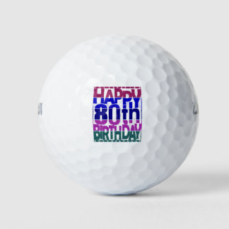 80th birthday_colorグラデーション ゴルフボール