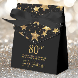 80th Birthday Gold Stars Thank You  フェイバーボックス