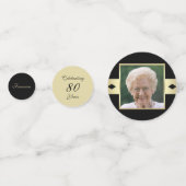 80th Birthday Party紙吹雪（写真付き） コンフェッティ (裏面)