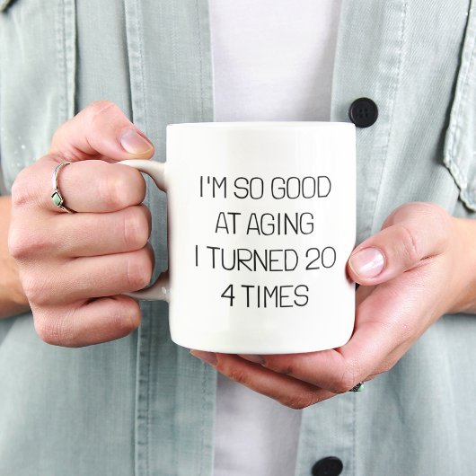 80th Birthday Party Gift 80 year old Personalized  マグカップ