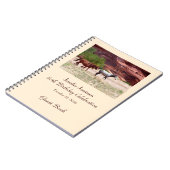 80th Birthday Party Guest Book, Horses in Canyon ノートブック (左側)