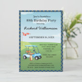 80th Birthday Party Men's Golf Theme Party   招待状 (スタンド正面)