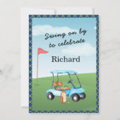 80th Birthday Party Men's Golf Theme Party   招待状 (裏面)