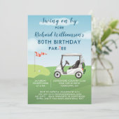 80th Birthday Party Men's Golf Theme Party   招待状 (スタンド正面)