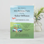 80th Birthday Party Men's Golf Theme Party   招待状 (スタンド正面)