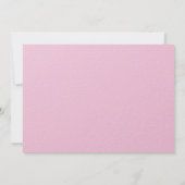 80th Custom Photo Pink and Gold  招待状 (裏面)