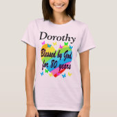 80TH LOVE FILLEDパーソナライズされた誕生日Tシャツ Tシャツ (正面)