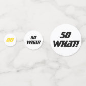 80th So何誕生日やる気を起こさせるモダンおもしろい コンフェッティ (裏面)